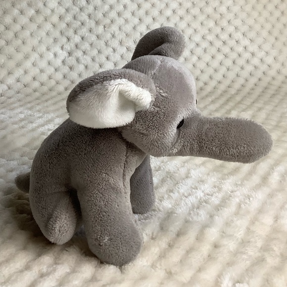 Little Grey Plush Elephant Stuffed Animal Toy - Picture 3 of 12